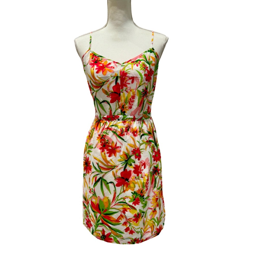 NWOT J Crew Floral Summer Dress | V-Neck + Sleeveless + Pockets | Vacation! (14)